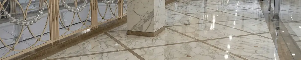 Beautiful marble floor professionally installed in Anaheim, CA