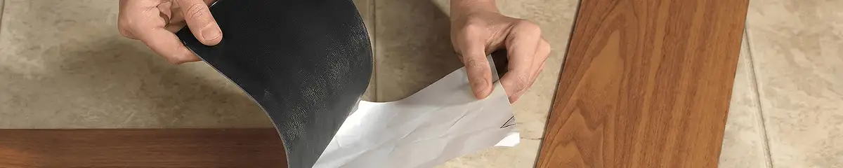 A professional installing vinyl flooring in Anaheim, CA